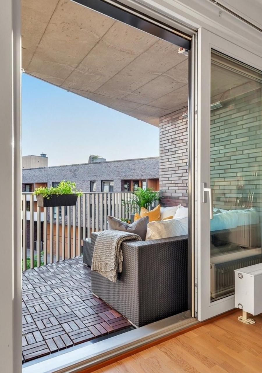 Seaside Apt - 2 Sunny Balconies - Modern - 6 Pax Oslo Ngoại thất bức ảnh