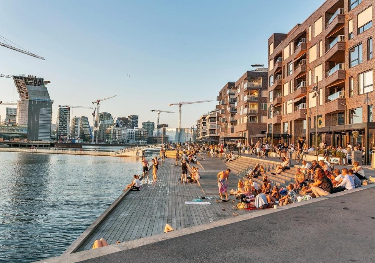 Seaside Apt - 2 Sunny Balconies - Modern - 6 Pax Oslo Ngoại thất bức ảnh